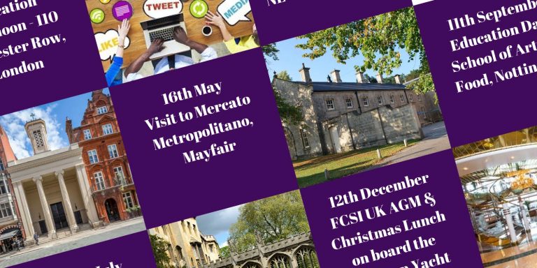 FCSI UK AND IRELAND ANNOUNCES 2019 EVENTS PROGRAMME