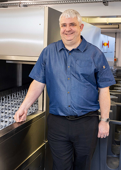 Chris Hull catering manager at Kings College School