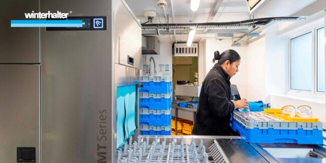 The Kings College School new Winterhalter MTF dishwasher