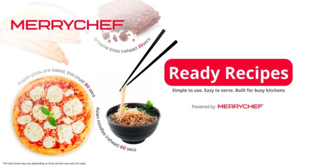 Merrychef® Ready Recipes delivers high speed menu inspiration for busy kitchens