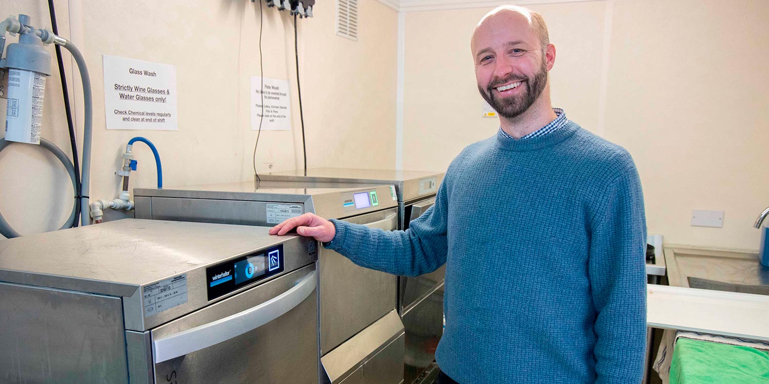 Winterhalter helps the best British vineyard keep its glassware in peak condition